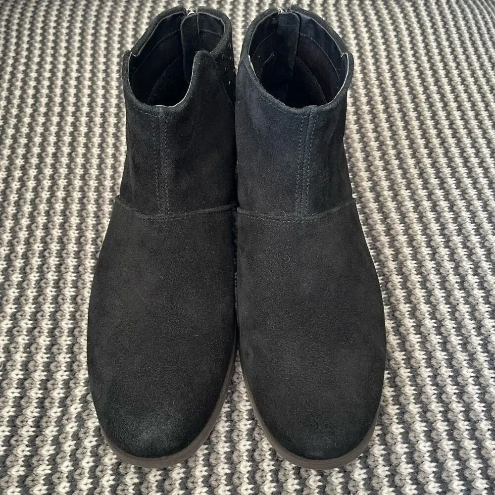 Koolaburra by Ugg Giyah Black Suede Studded Ankle Boots Women’s Shoe Size 9.5